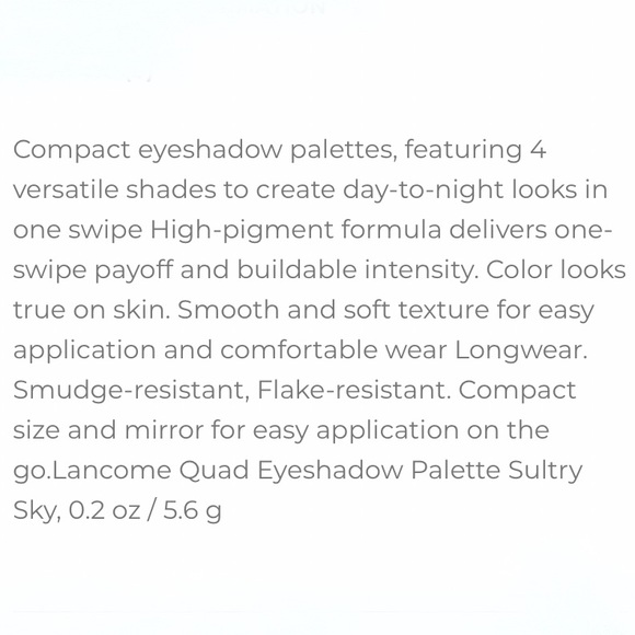 Lancôme Eye Shadow Quad Palette - Picture 8 of 8